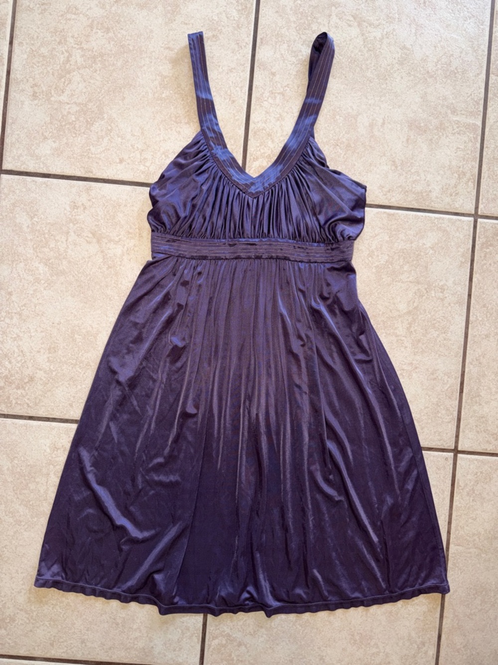 BCBGMaxAzria Purple Midi Dress
